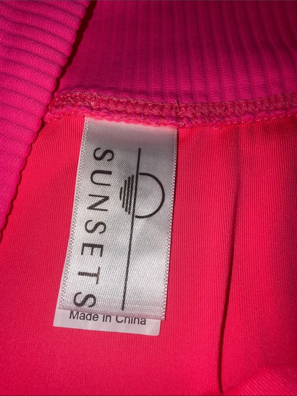 Two-Tone Pink Twist-Front Tankini Swimsuit